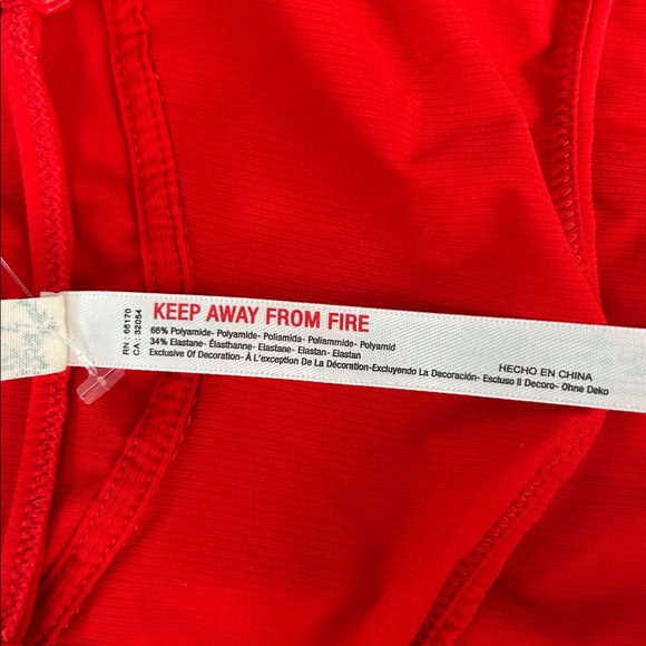 Free People Intimately Bodysuit Red Ribbed One-Piece Layer Women’s Size M NWOT - Picture 11 of 13